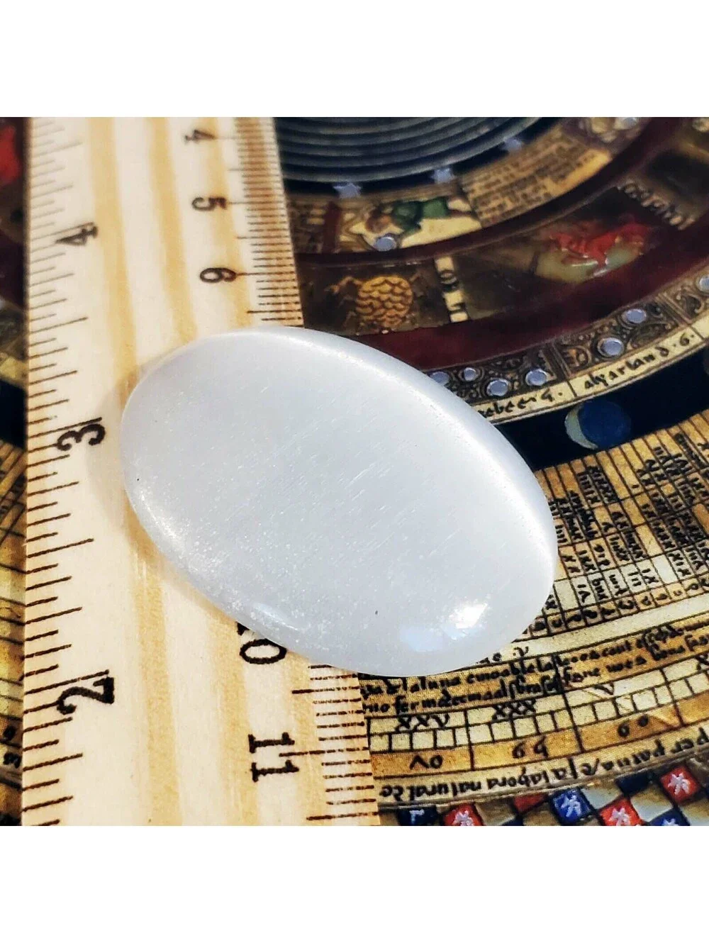 Large White XL Fiber Optic Cats Eye Glass 40x30mm Domed Oval Glass Cabochon